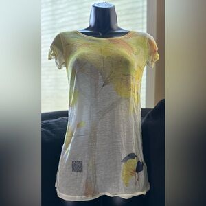 Urban Outfitters sheer short sleeve tee exclusive artist collection